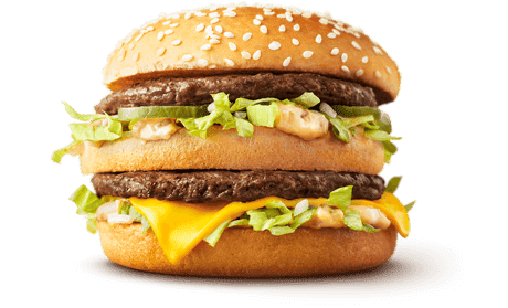 Illustrative Big Mac product photography