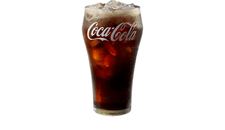 Regular Coca-Cola with ice