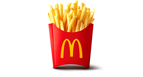 Medium fries in a McDonald’s carton